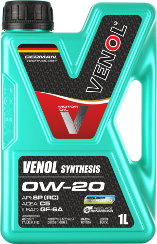 OLEJ SILNIKOWY DO HYBRYD VENOL SYNTHESIS 0W20 SP (RC) C5 GF-6A_1L.png
